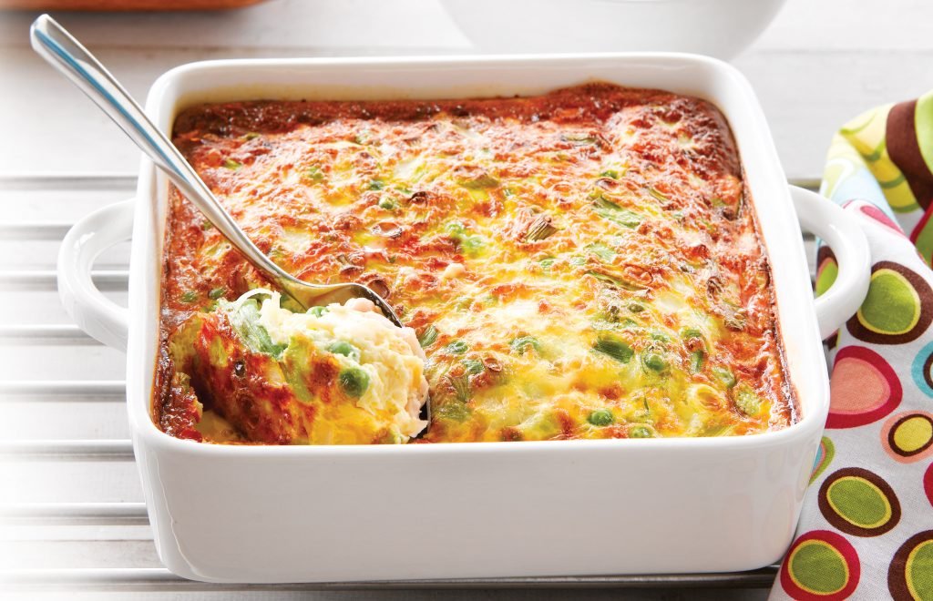 Receita Rápida de omelete de forno com legumes