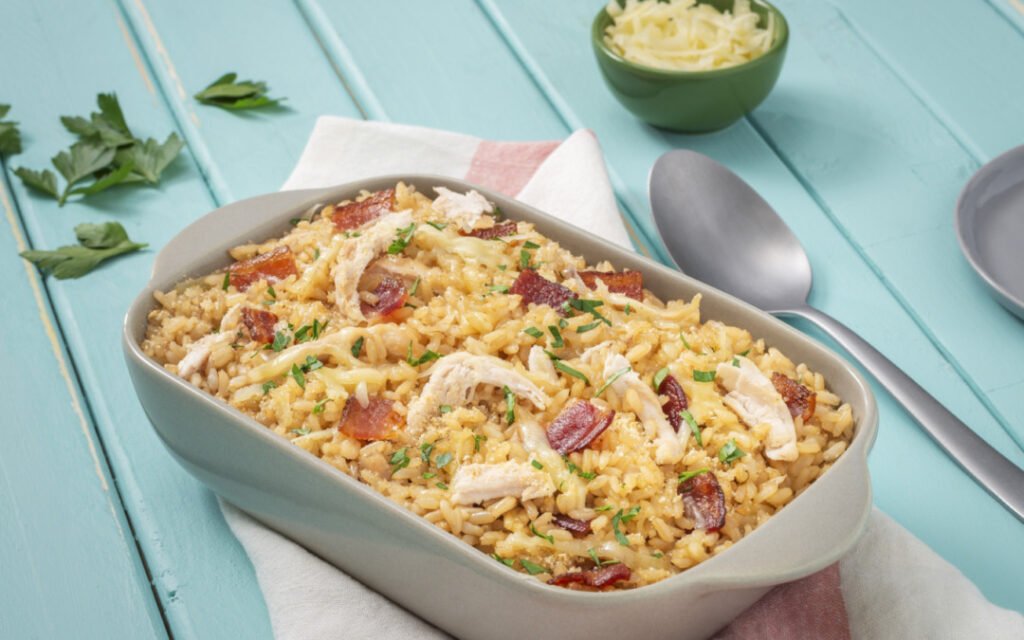 Receita rápida de Arroz de Forno Simples
